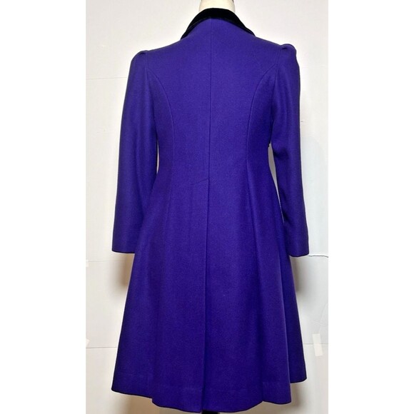 VTG America S. Rothchild vibrant purple girls sz 14 maxi wool coat USA made - Picture 2 of 8